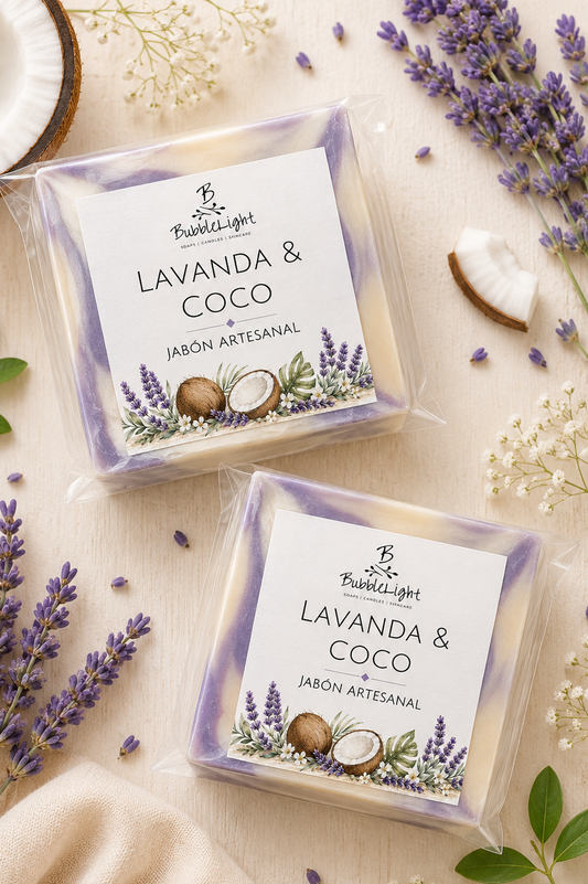 Jabón Artesanal Lavanda & Coco