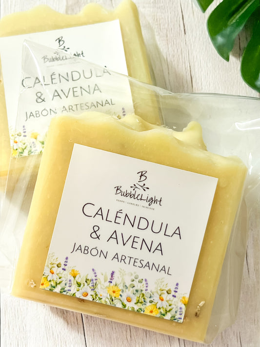 Jabón Artesanal Caléndula & Avena