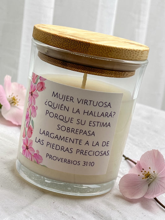 Mujer Virtuosa - Vela Artesanal