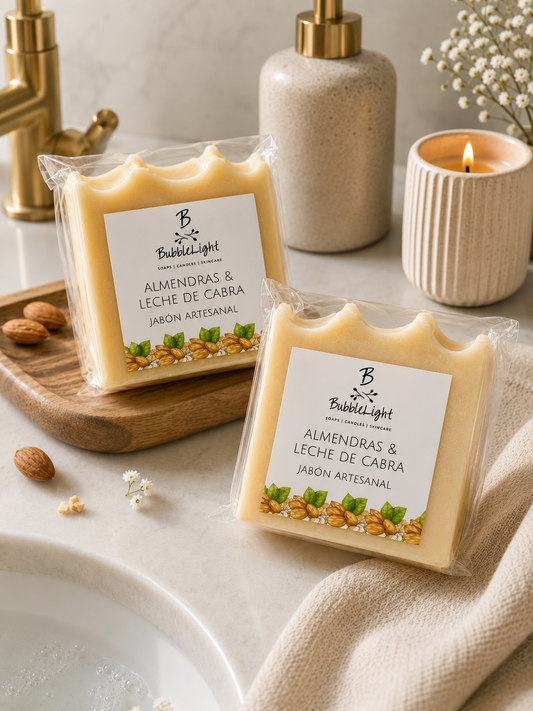 Jabón Artesanal Almendras & Leche de Cabra