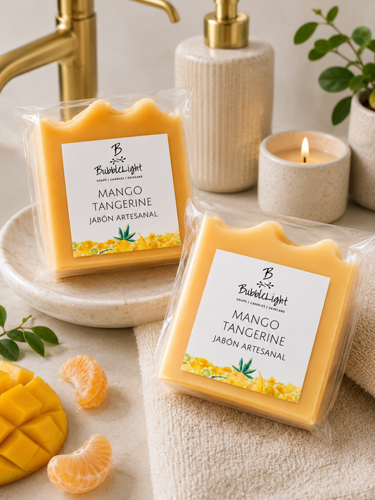 Jabón Artesanal Mango Tangerine