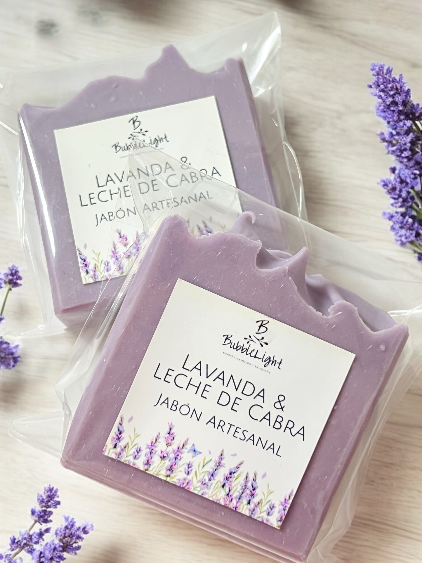 Jabón Artesanal Lavanda & Leche de Cabra