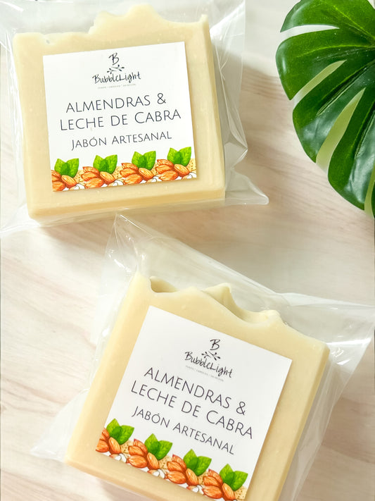 Jabón Artesanal Almendras & Leche de Cabra