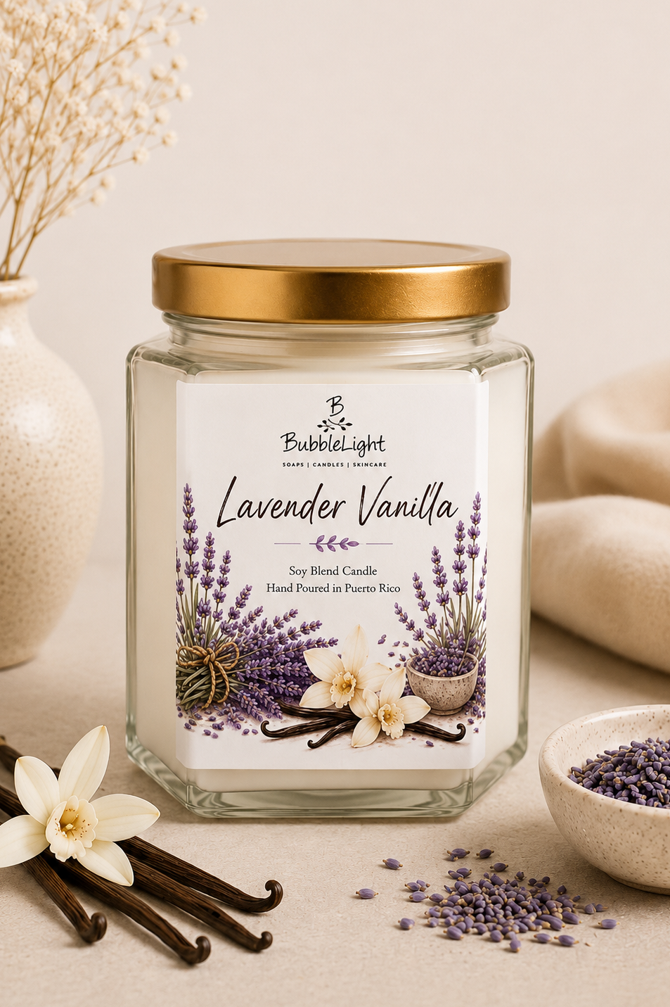 Lavanda & Vainilla | Vela Artesanal