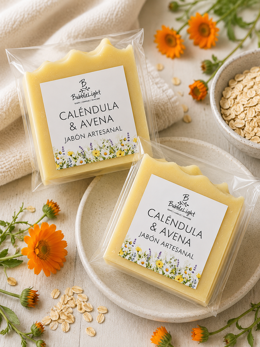 Jabón Artesanal Caléndula & Avena