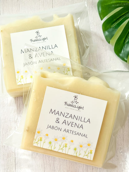 Jabón Artesanal Manzanilla & Avena