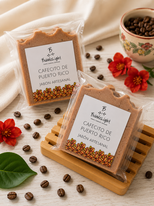 Jabón Artesanal Cafecito de Puerto Rico