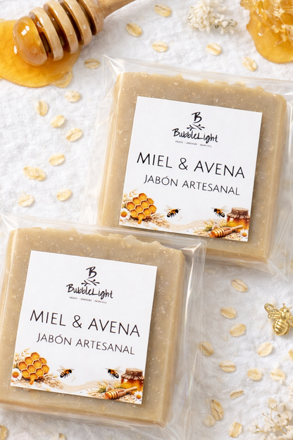 Jabón Artesanal Miel & Avena