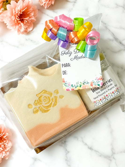 Rose Soap & Candle - Mother's Kit