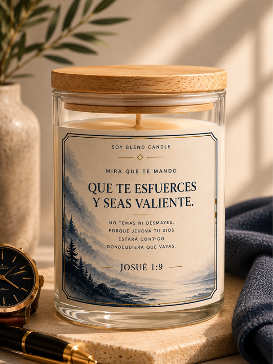 Josué 1:9 | Vela Artesanal Father’s Day