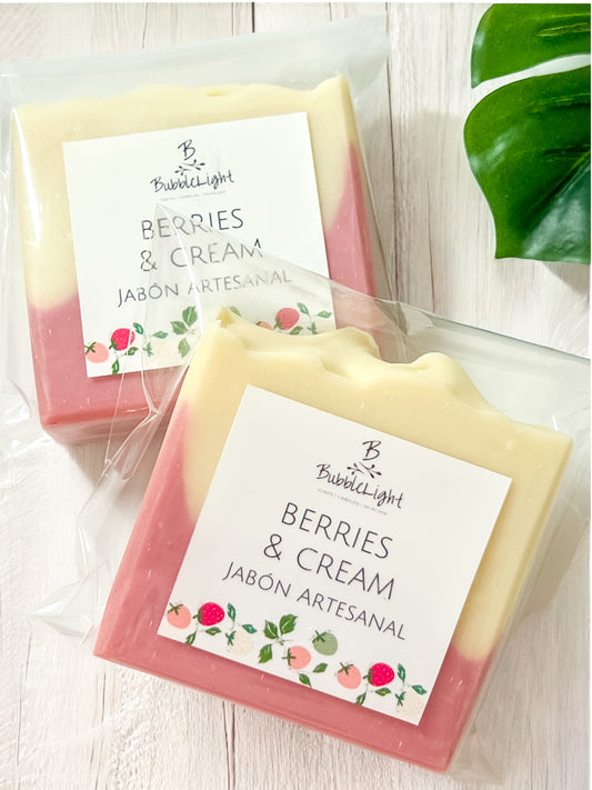 Jabón Artesanal Berries & Cream