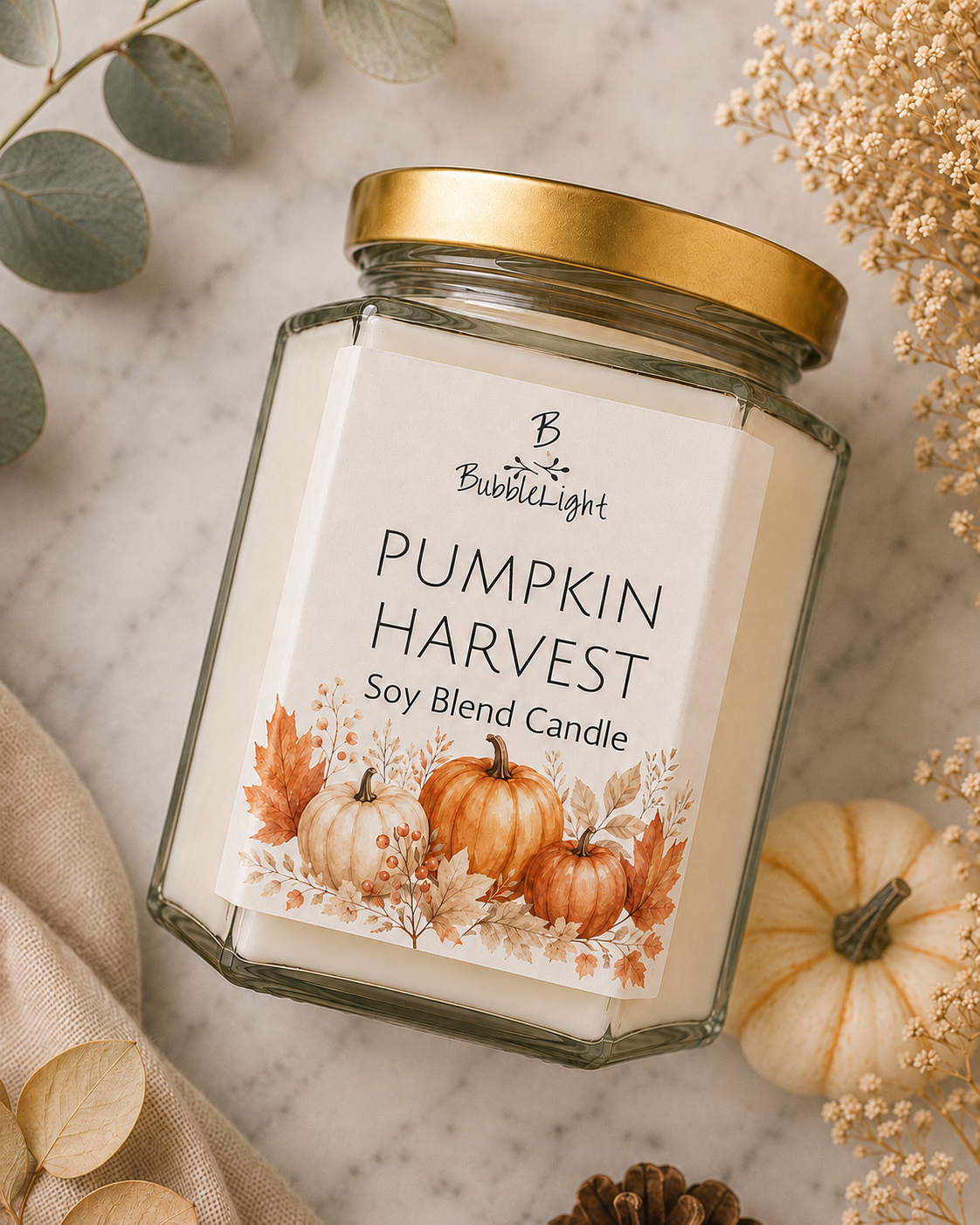 Pumpkin Harvest - Vela Artesanal
