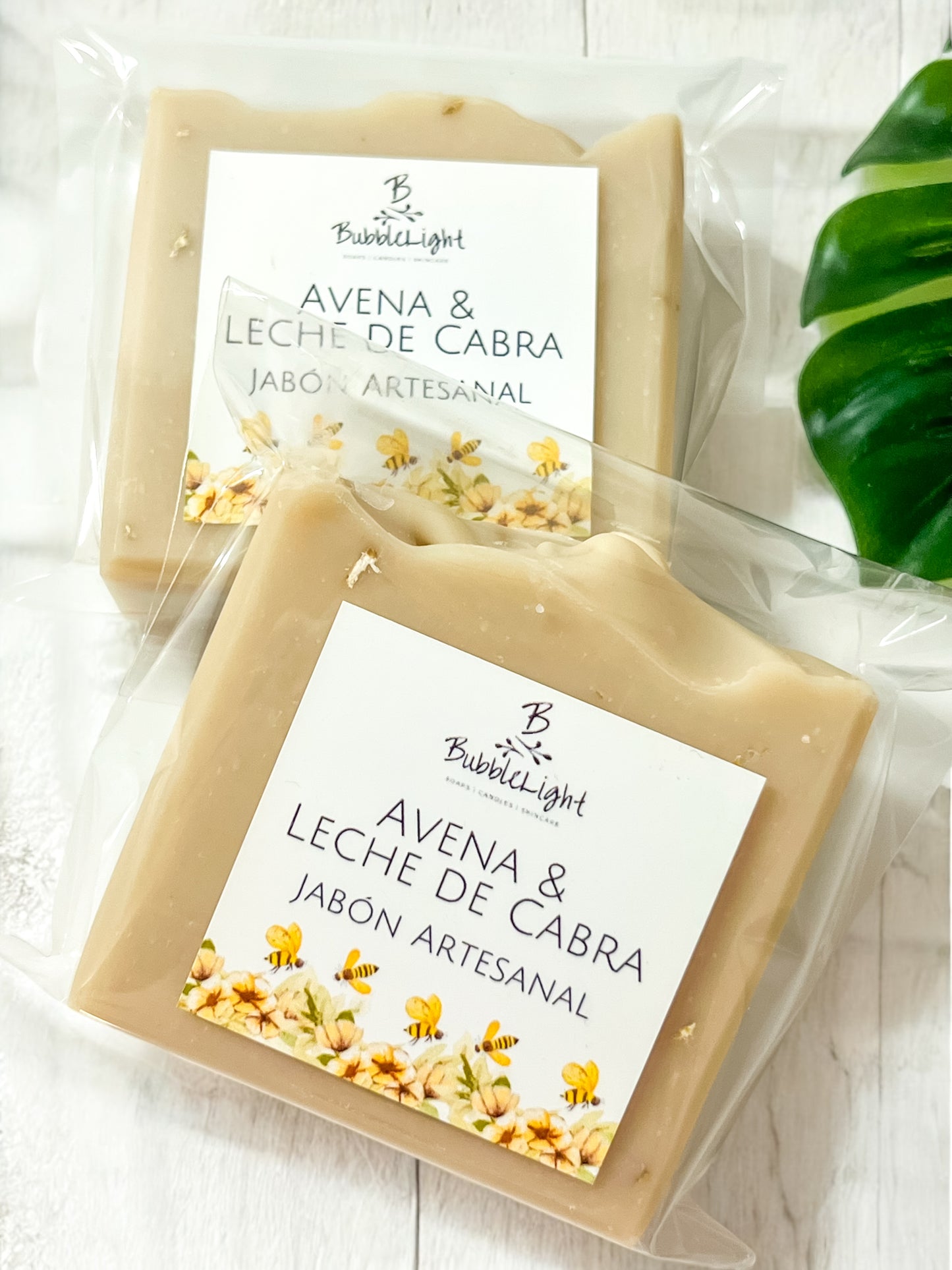 Jabón Artesanal Avena & Leche de Cabra