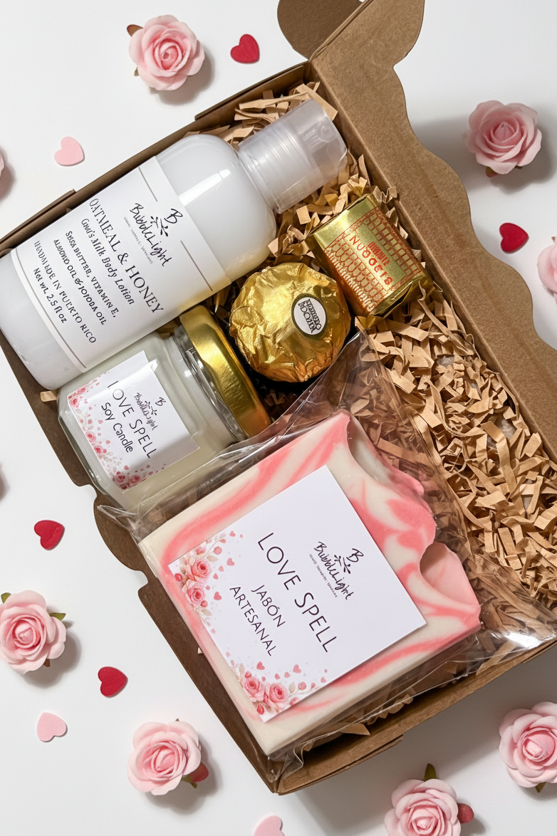 Kit Love Spell con rositas pequeñas y corazones