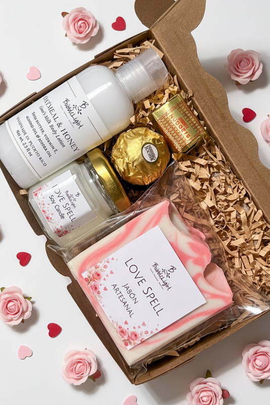 Kit Love Spell con rositas pequeñas y corazones