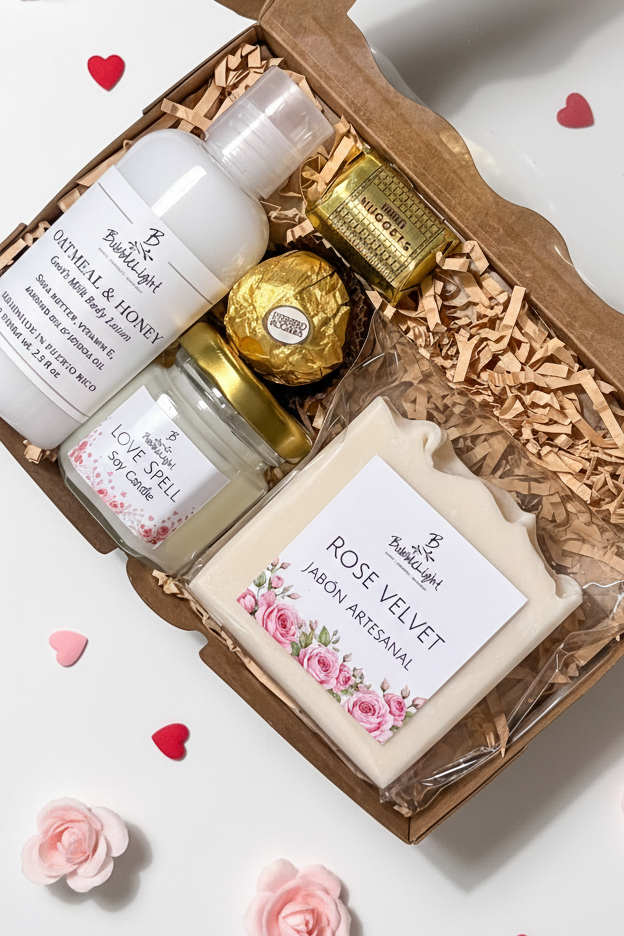 Kit Rose Velvet con rositas pequeñas y corazones